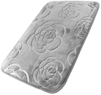 Grey Bathroom Mat, 60x40 cm