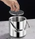 1.3L Ice Bucket with Tongs and Spoon Mini Portable Stainless Steel Champagne Wine Beer Bucket for Bar Party Event