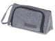 Two-Compartment School Pencil Case / Cosmetic Bag 3-in-1, Grey