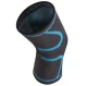 Elastic Knee Brace Stabilizer Support 2-Pack Size L, Black-Blue