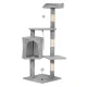 Petsi Cat Scratching Post with House and Platforms, 110 cm, Grey