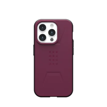 Apple iPhone 15 Pro 6.1'' UAG Civilian Magsafe Hard Case Cover, Bordeaux