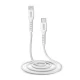 SBS USB-C to Lightning Cable MFi Certified, 1m, White
