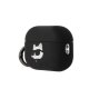 Karl Lagerfeld KLAP2RUNCHK AirPods Pro 2 cover black/black Silicone Choupette Head 3D