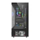 DarkFlash DS950V PC Case with IPS Display and 6 Fans, Black