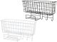 Hanging Metal Basket Organizer Door Shelf, 3 Hooks
