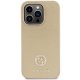 Guess iPhone 15 Pro Case 4G Metal Logo Strass, Gold