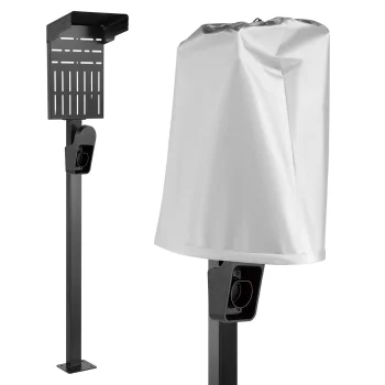 Maclean MCE456 Steel EV and PHEV Car Charger Stand, 15kg Max, Black