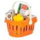 Kids Cash Register Supermarket Store Scanner Calculator Basket with Accessories 36 pcs