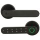 Smart Lock with Keypad and Fingerprint, Keyless Entry Bluetooth Door Handle, Black
