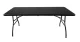 Gardlov Folding Garden Table 180cm with 2 Benches, Black