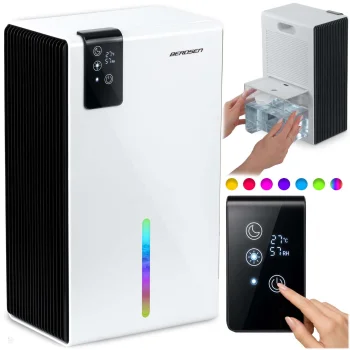 Berdsen BD-856 Air Dehumidifier with Hygrostat, 800ml/24h, White