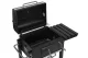 Mebelki24 GW-01 Charcoal Grill with Lid and Thermometer, Anthracite