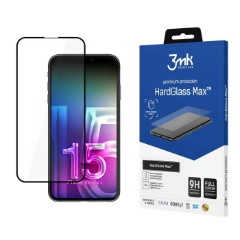 3Mk Protection HardGlass Max Screen Protector for iPhone 15 Pro