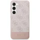 Samsung Galaxy S23 (SM-S911) Guess 4G Stripe Collection Case Cover (GUHCS23SG4GLPI), Pink