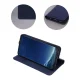 Samsung Galaxy S21 FE 5G (SM-G990B/DS) Genuine Leather Wallet Phone Cover, Blue