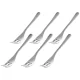Sambonet Taste Cake Fork Set 6 Pcs, Stainless Steel, Silver
