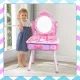 Large Wooden Dressing Table Set with Chair & Accessories
