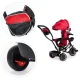 Ecotoys JM-066-9 RED Tricycle with Swivel Seat and Canopy, Red