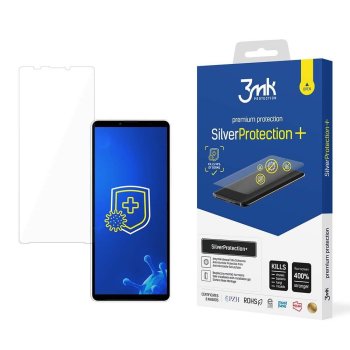 Sony Xperia 10 V 3MK Silver Protect+ Antibacterial Screen Protector