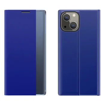 Atverčiamasis dėklas iPhone 13 mini su langeliu Sleep Case, mėlynas