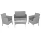 Polyrattan Garden Furniture Set Gardlov 26910, grey