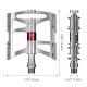Rockbros JT410S 4-Bearing Bicycle Pedals - Silver