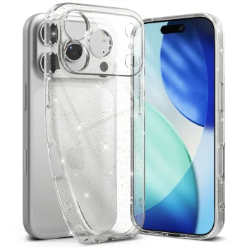 Ringke Air Phone Case Cover iPhone 17 Pro - Clear and Glitter