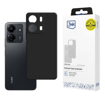 3Mk Protection Silicone Case for Xiaomi Redmi 13C / POCO C65, Black