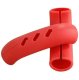 Protective Pot Handle Covers, Set of 2, Silicone, Red
