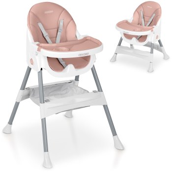Ricokids Mani 3-in-1 Baby High Chair, pink