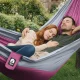 Mountain Goat 2-Person Camping Hammock with Mosquito Net, Grey/Pink