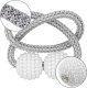 Magnetic Curtain Tieback Holder for Drapes and Sheers, Grey