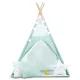 Nukido 740024 Kids Teepee Tent with Lights and Stars, Mint