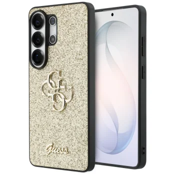 Guess Fixed Glitter Big 4G Case for Samsung Galaxy S26 Ultra - Gold