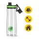 4Fizjo Tritan Sports Water Bottle, 850 ml, Green