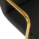 Activeshop QS-OF211G Cosmetic Chair, Black/Gold