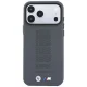 BMW M Blue Perfo Metal Logo MagSafe Case for iPhone 18 Pro / 17 Pro, Gray