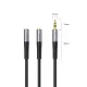 Audio Adapter Orico AX2 Mini Jack 3.5 mm Headphone and Microphone Splitter 1 m - Black