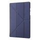 Samsung Galaxy Tab A8 10.5 (2021) (2022) (SM-X200/X205) V-fold Stand Silicone Book Case Cover, Blue