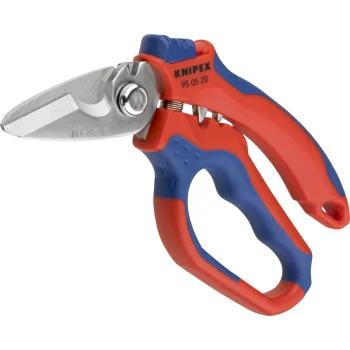 KNIPEX 95 05 20 SB Angled Electrician Scissors, 160 mm
