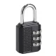Combination Padlock for Suitcases and Bags, Black