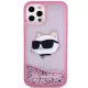 Karl Lagerfeld iPhone 12 / 12 Pro Case KLHCP12MLNCHCP Pink