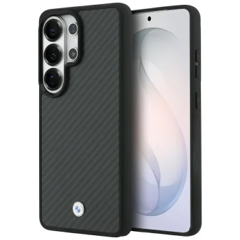 BMW Sign Magnetic Carbon Fiber MagSafe Case for Samsung Galaxy S26 Ultra - Black