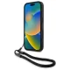 BMW iPhone 16 Pro Max Case Signature Leather Wordmark Cord, Black