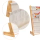 Kids Bookshelf, 76.5 cm, Wood/Fabric, Montessori Style