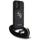 Guess 4G Big Logo Cord Strap Crossbody Case for iPhone 16 Plus Black