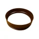 Round Metal Lawn Border Ring Ø 48 cm, Height 10 cm, Brown
