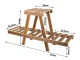 Two-Tier Wooden Plant Stand, 44 cm, Brown