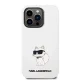 Karl Lagerfeld Silicone NFT Choupette Case for iPhone 14 Pro, White
